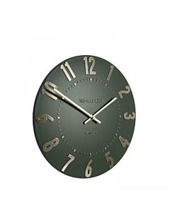 Thomas Kent Mulberry Olive Green Small Wall Clock - 12"